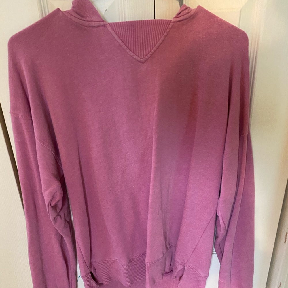 Pink lightweight hoodie sweatshirt
